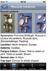 screen sample of iPhone app